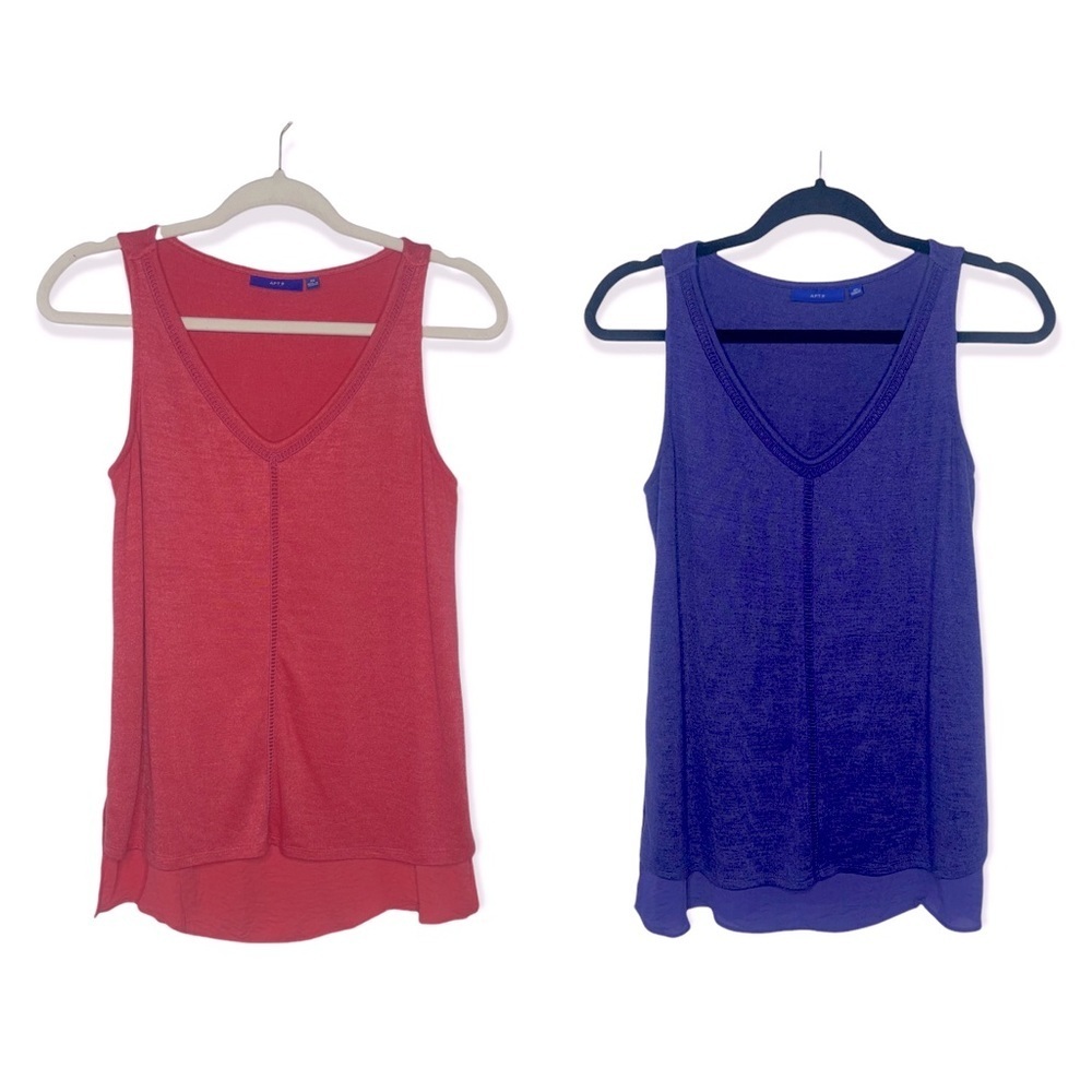APT 9 V-Neck Sleeveless Sweater Bundle XS